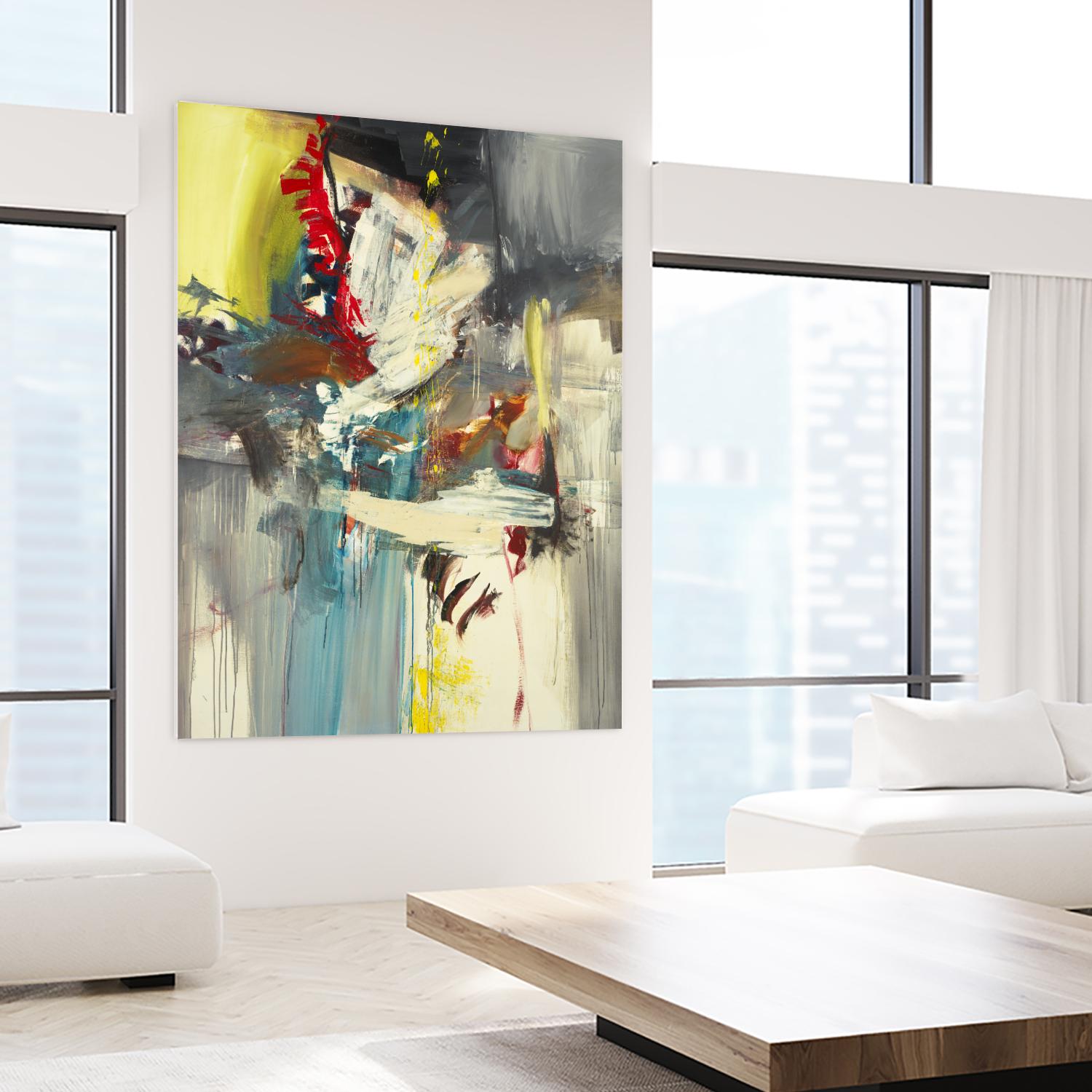 Kheeler's Garden by Sarah Stockstill on GIANT ART - yellow abstract