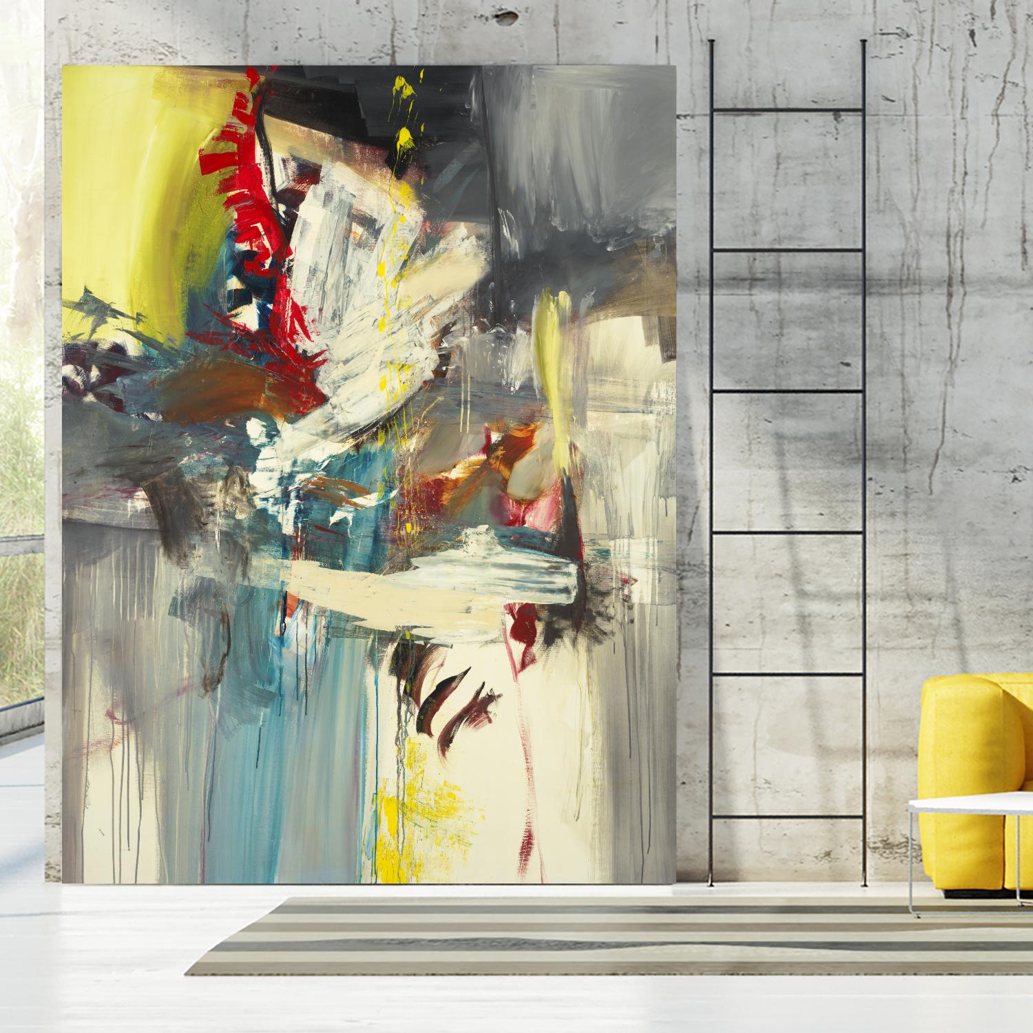Kheeler's Garden by Sarah Stockstill on GIANT ART - yellow abstract