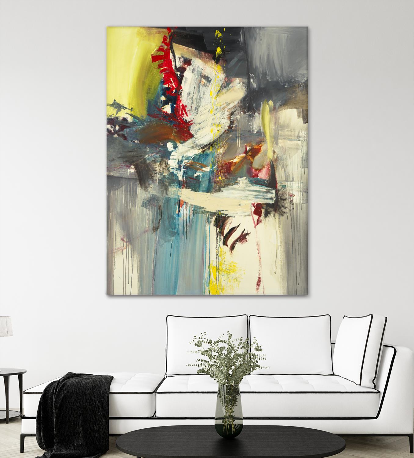 Kheeler's Garden by Sarah Stockstill on GIANT ART - yellow abstract