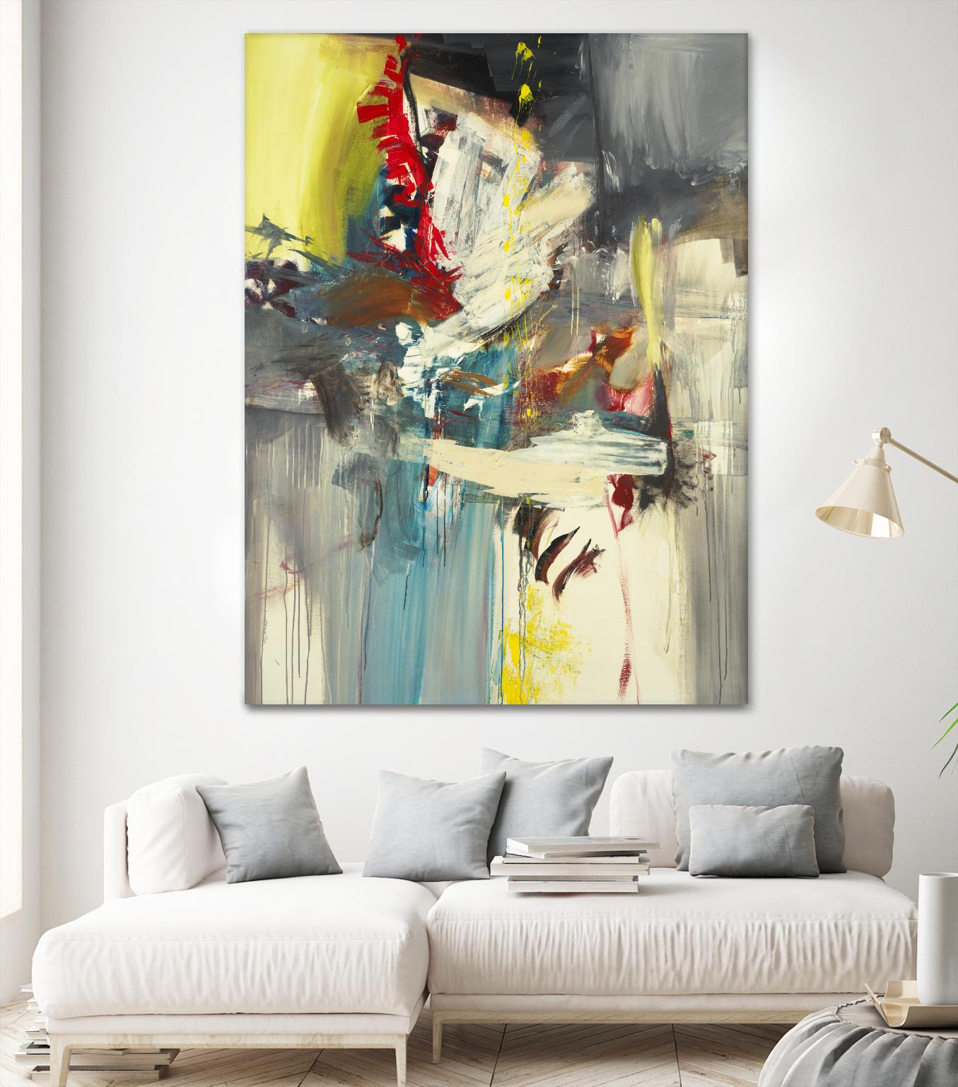 Kheeler's Garden by Sarah Stockstill on GIANT ART - yellow abstract