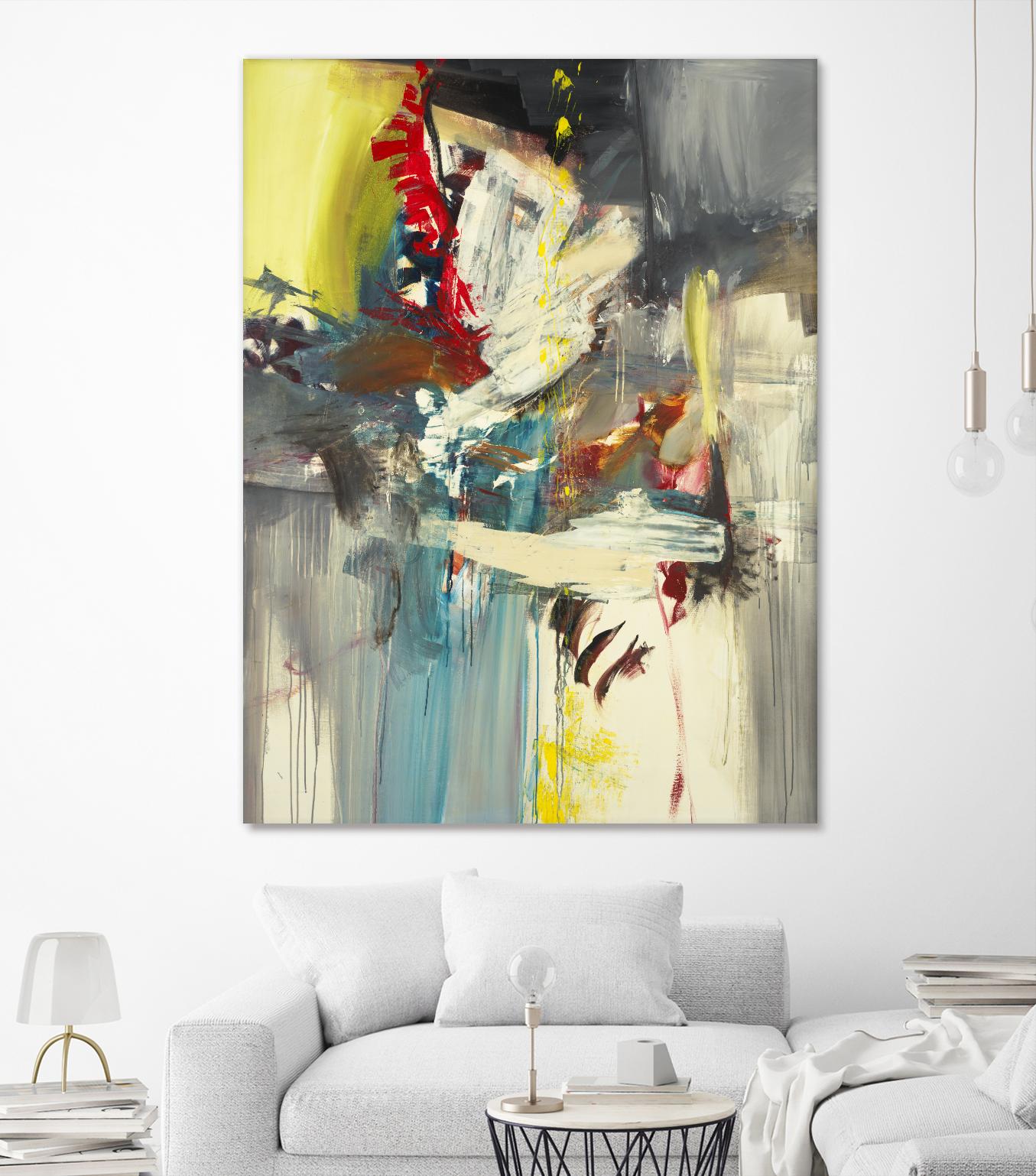 Kheeler's Garden by Sarah Stockstill on GIANT ART - yellow abstract
