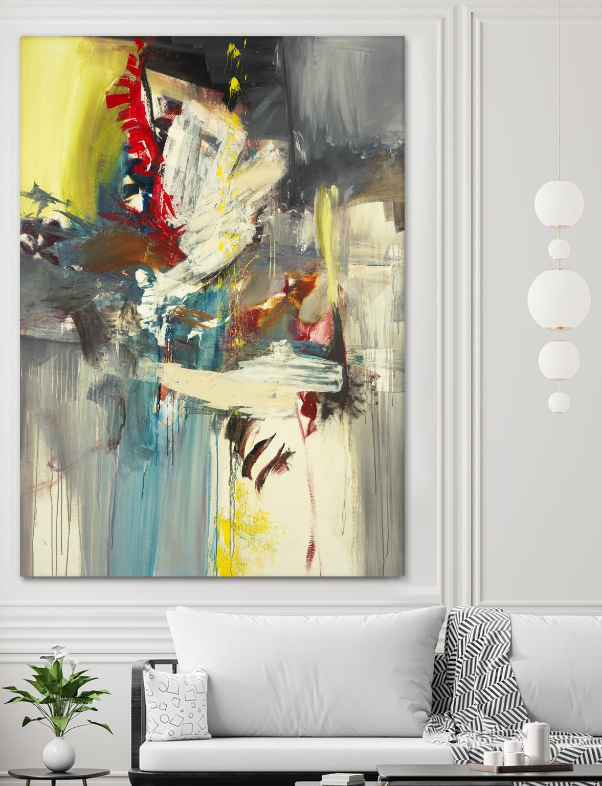 Kheeler's Garden by Sarah Stockstill on GIANT ART - yellow abstract
