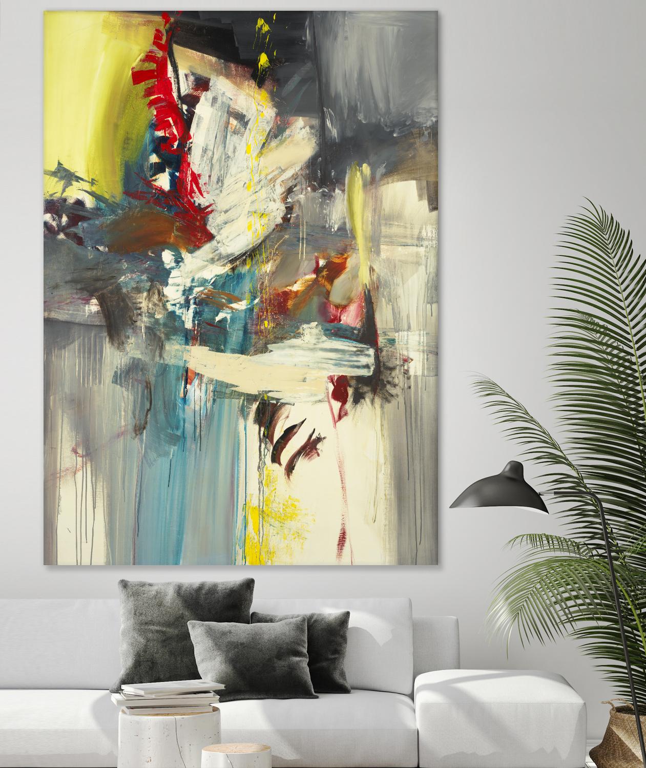 Kheeler's Garden by Sarah Stockstill on GIANT ART - yellow abstract