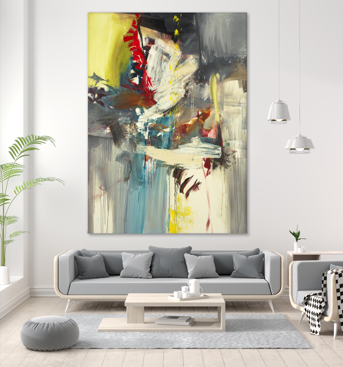 Kheeler's Garden by Sarah Stockstill on GIANT ART - yellow abstract