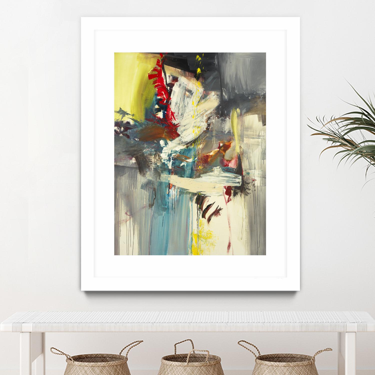 Kheeler's Garden by Sarah Stockstill on GIANT ART - yellow abstract
