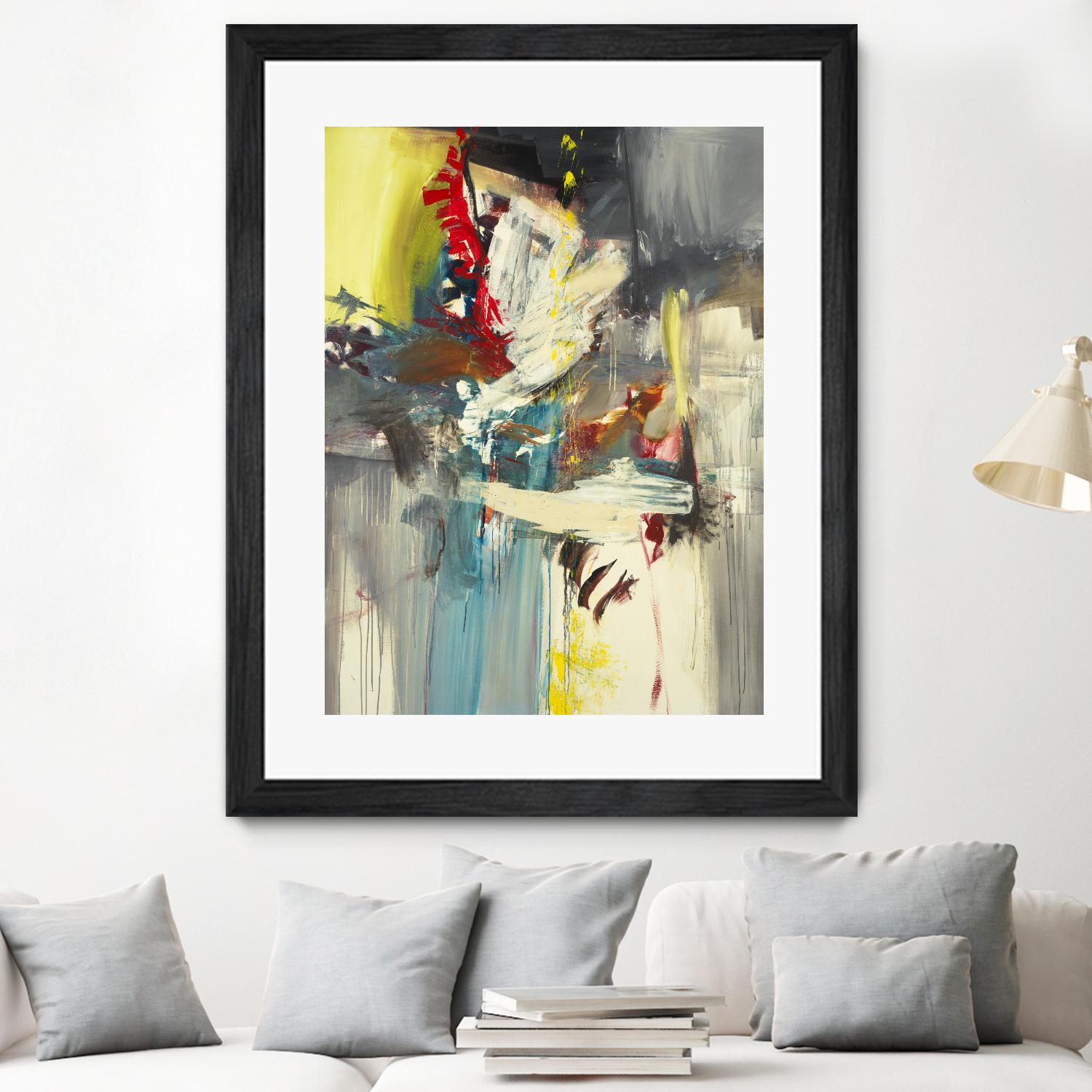 Kheeler's Garden by Sarah Stockstill on GIANT ART - yellow abstract