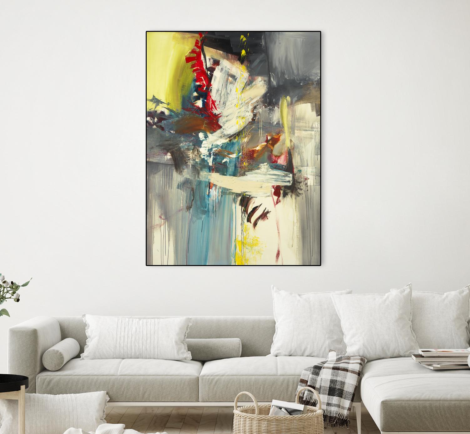 Kheeler's Garden by Sarah Stockstill on GIANT ART - yellow abstract
