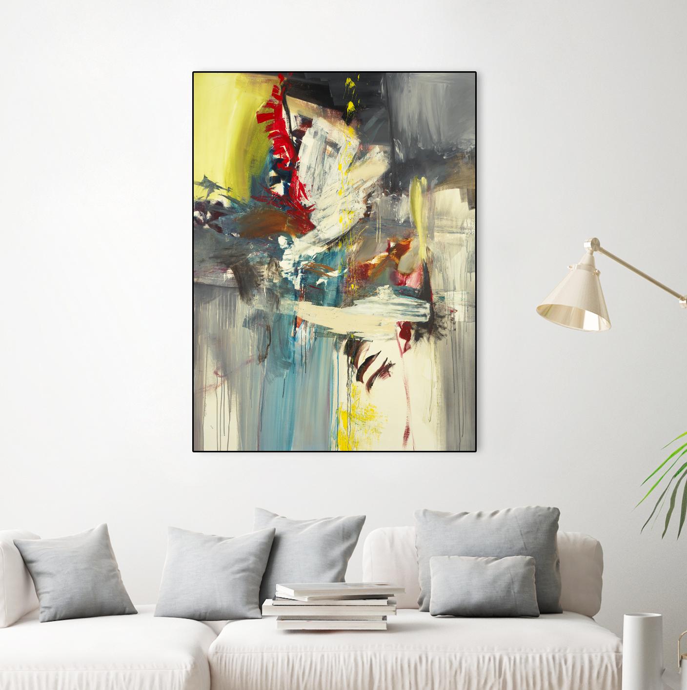 Kheeler's Garden by Sarah Stockstill on GIANT ART - yellow abstract