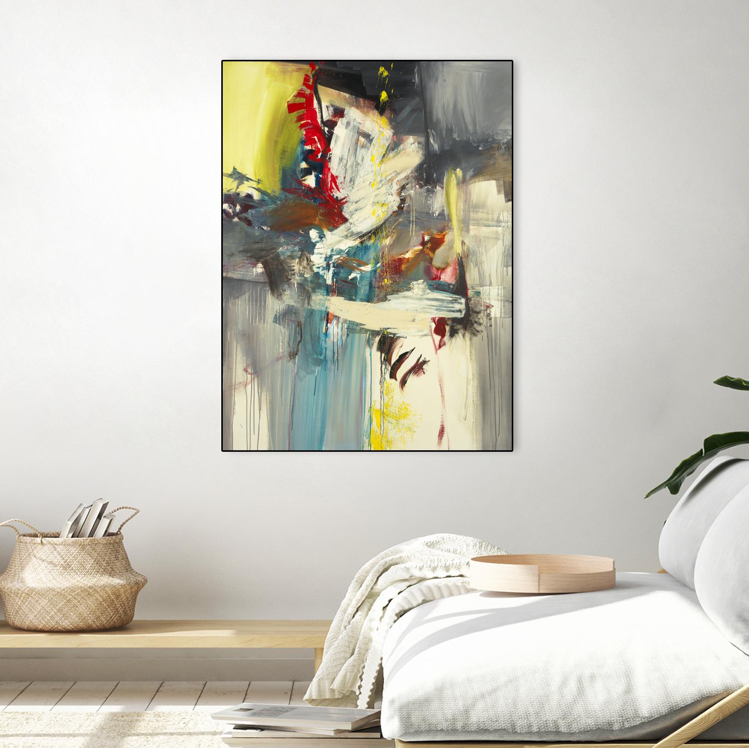 Kheeler's Garden by Sarah Stockstill on GIANT ART - yellow abstract