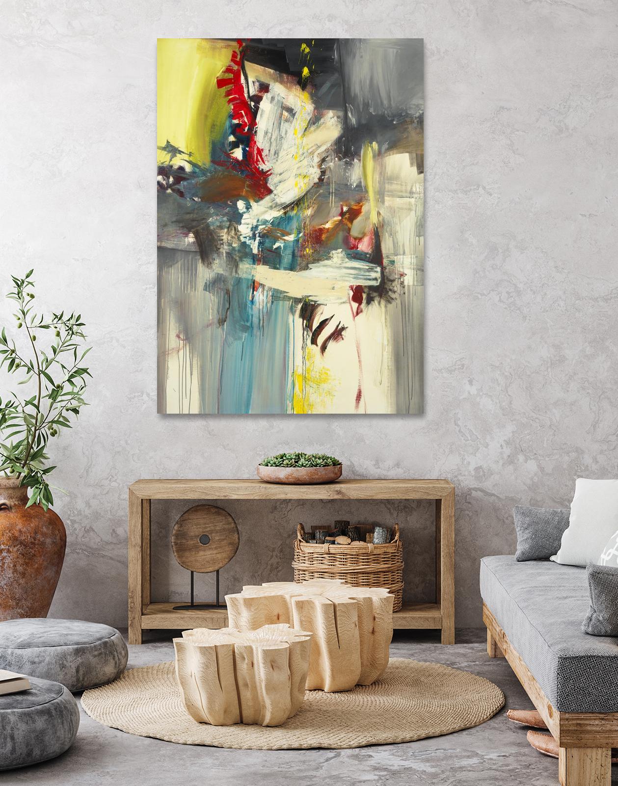 Kheeler's Garden by Sarah Stockstill on GIANT ART - yellow abstract
