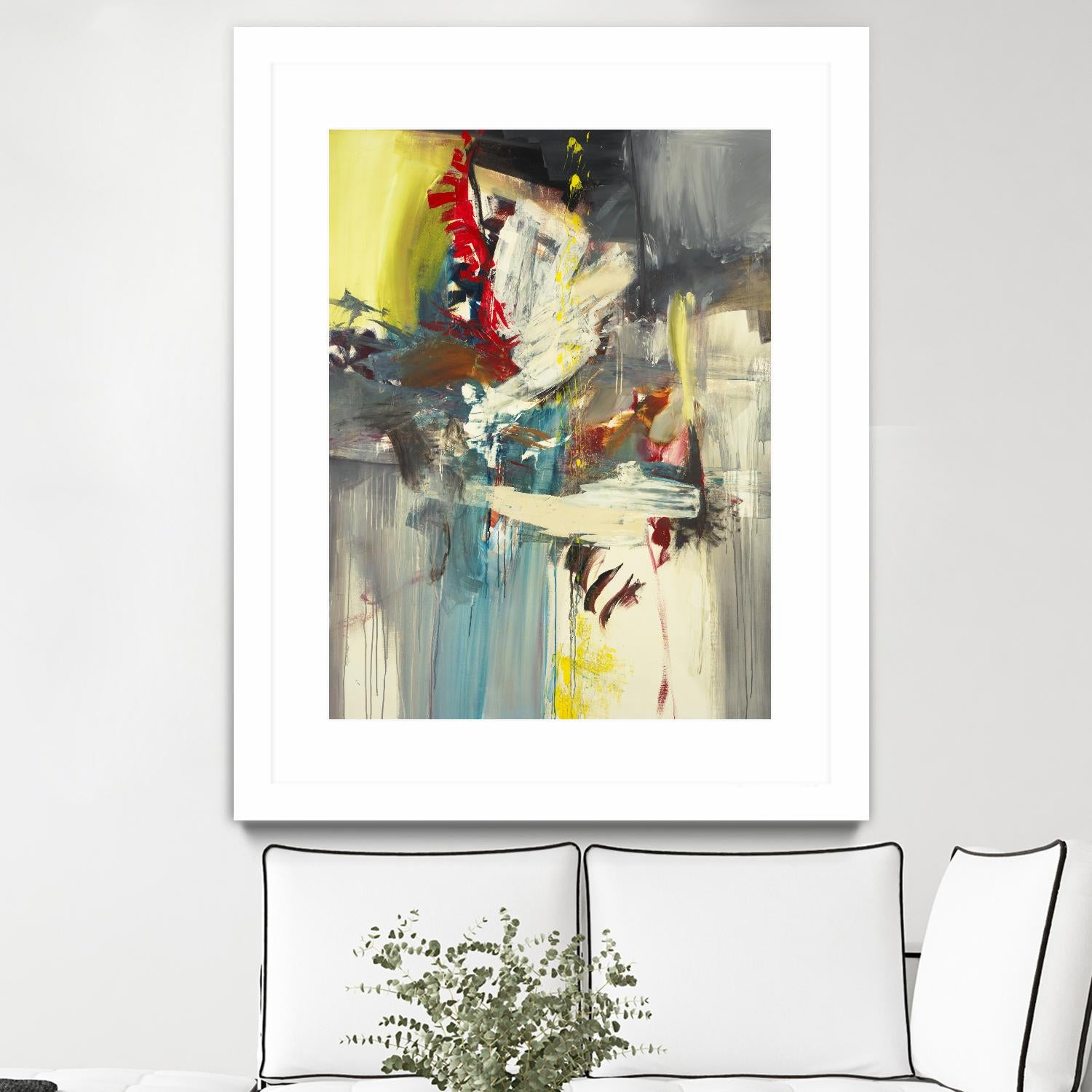 Kheeler's Garden by Sarah Stockstill on GIANT ART - yellow abstract