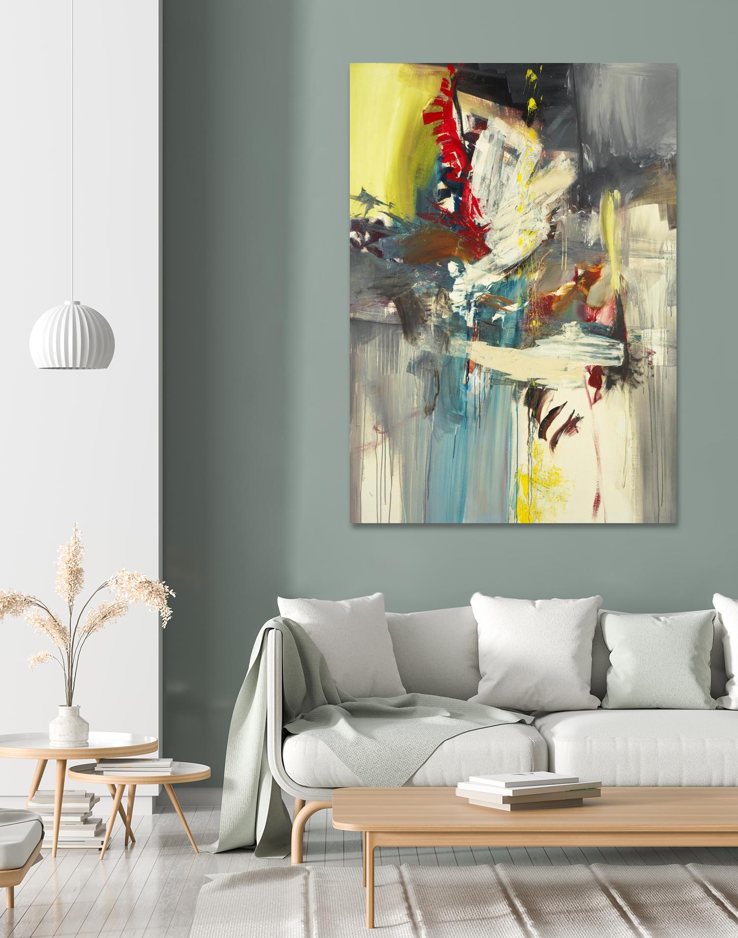 Kheeler's Garden by Sarah Stockstill on GIANT ART - yellow abstract