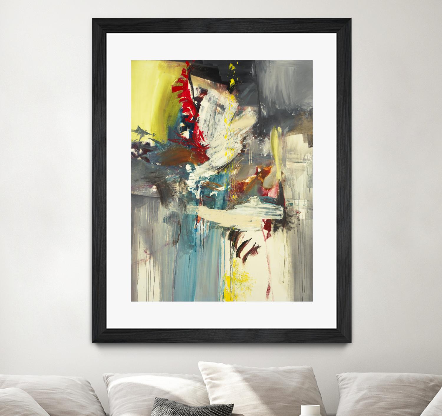 Kheeler's Garden by Sarah Stockstill on GIANT ART - yellow abstract