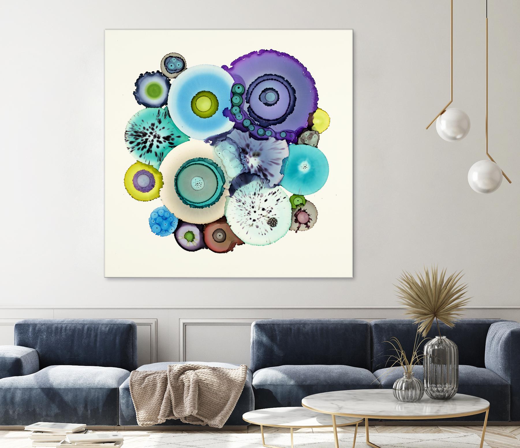 Stuck by Laura Van Horne on GIANT ART - purple abstract