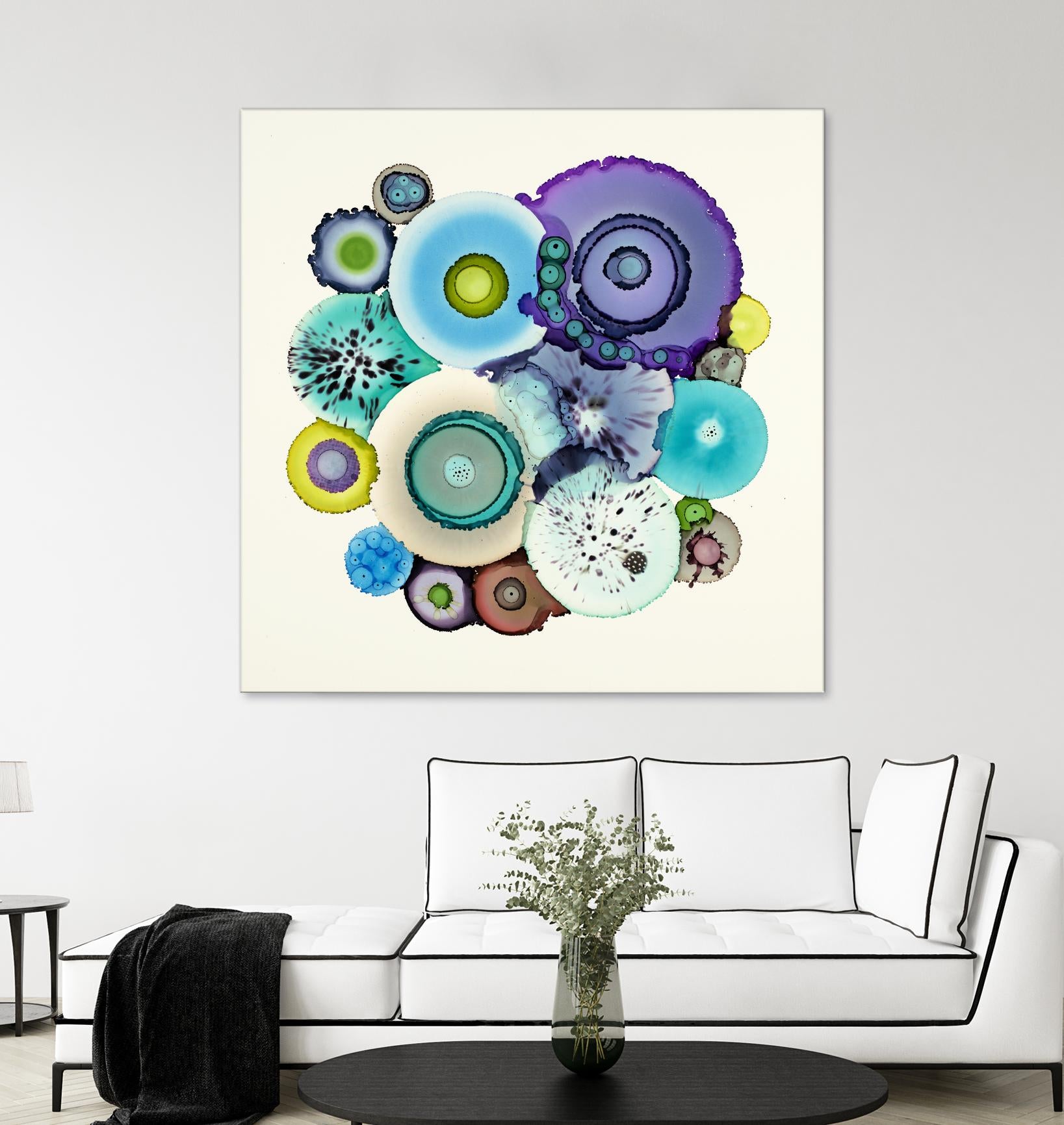 Stuck by Laura Van Horne on GIANT ART - purple abstract