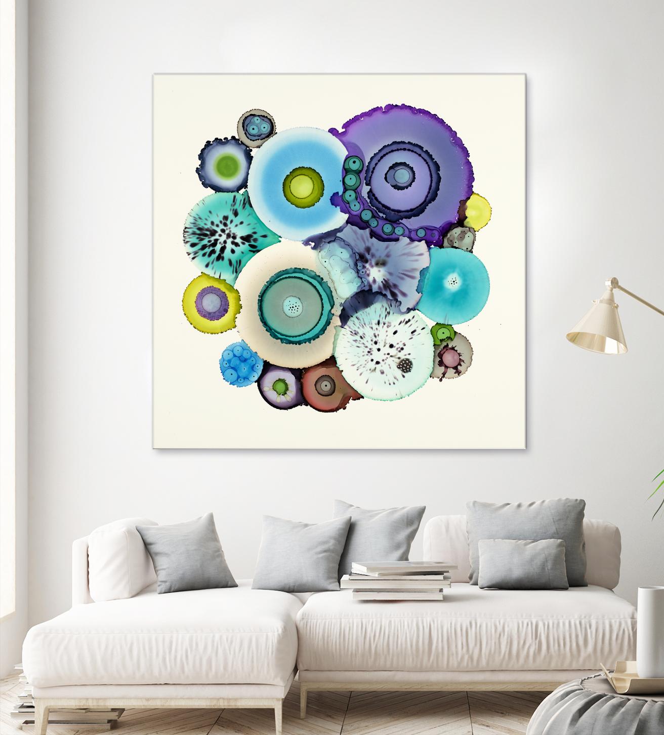 Stuck by Laura Van Horne on GIANT ART - purple abstract