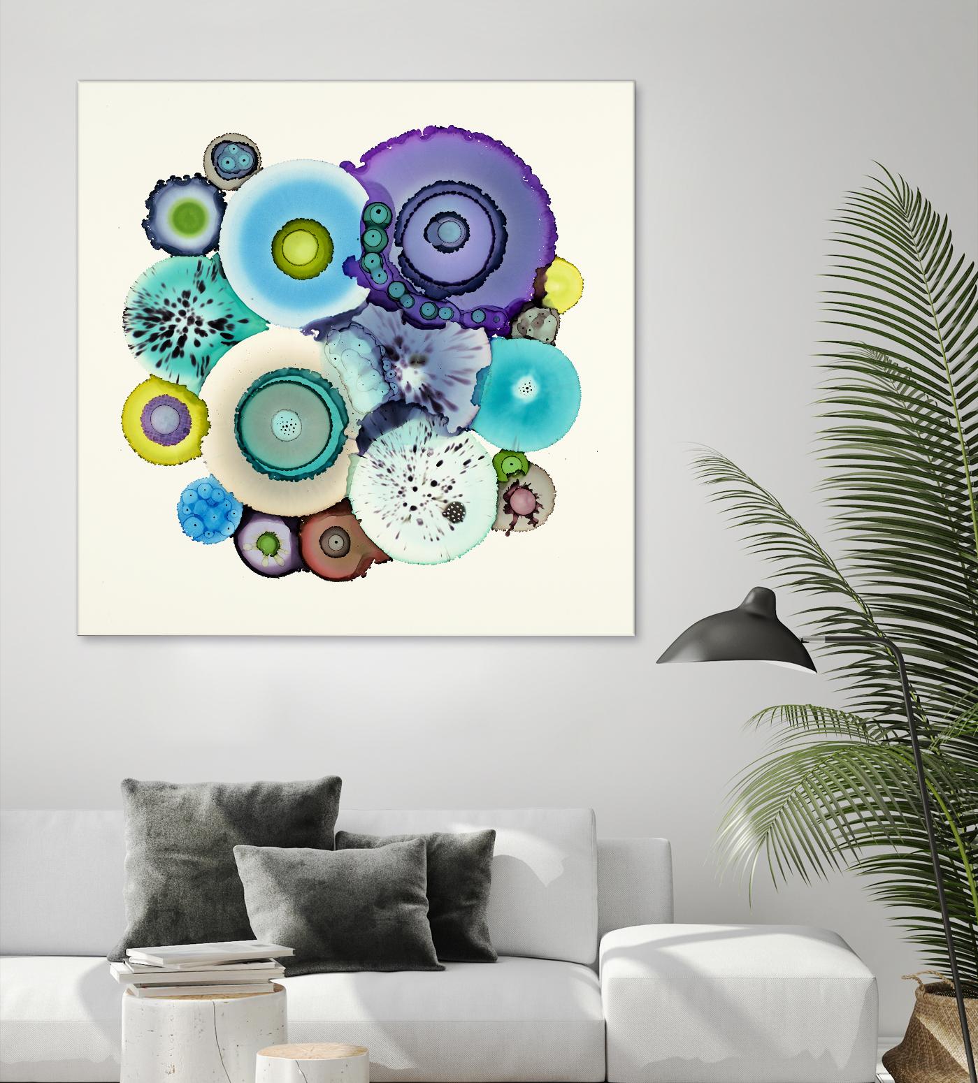Stuck by Laura Van Horne on GIANT ART - purple abstract