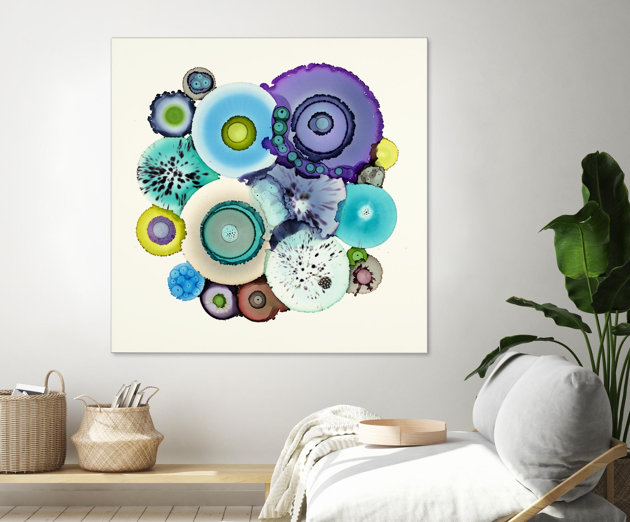 Stuck by Laura Van Horne on GIANT ART - purple abstract