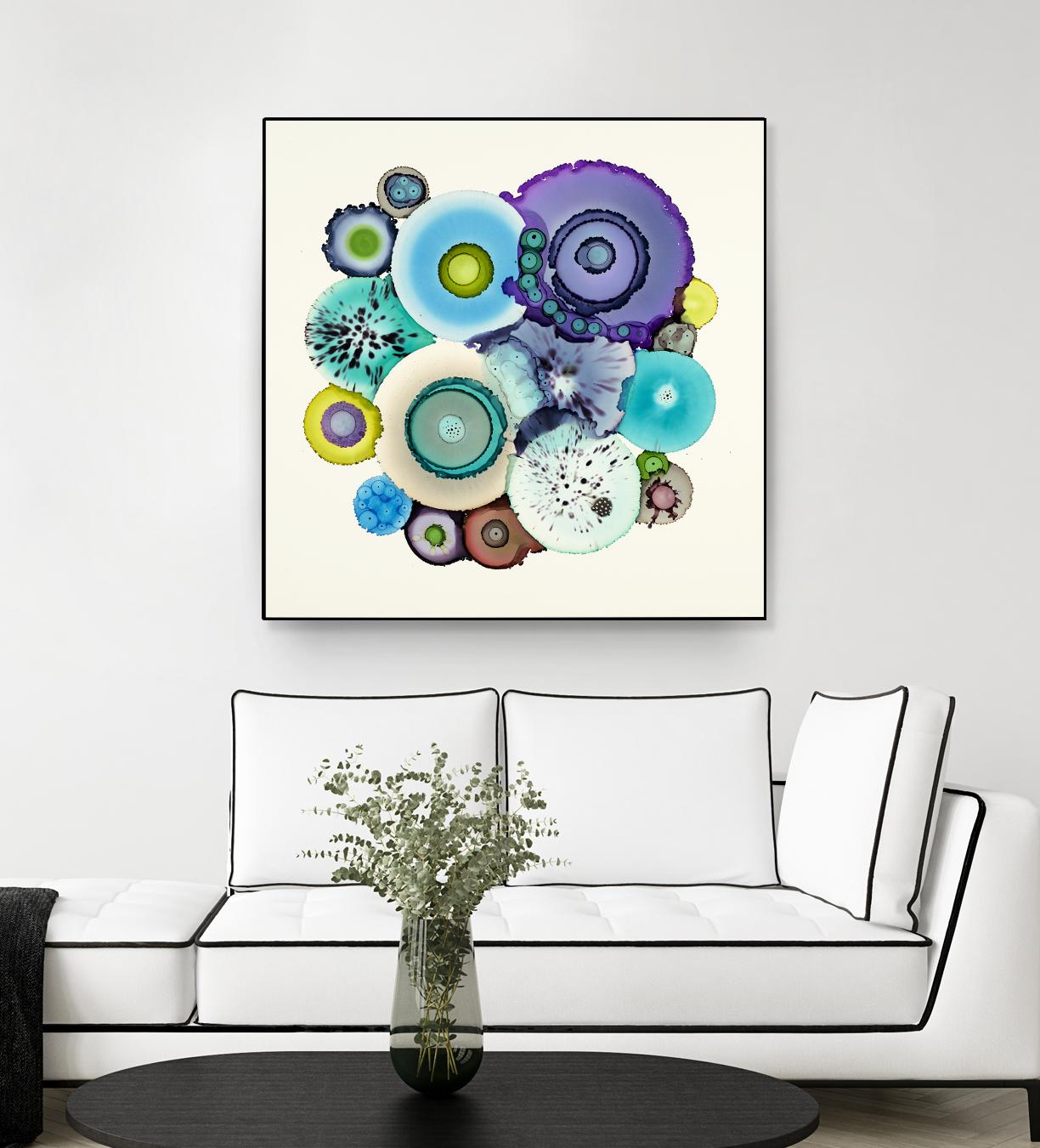 Stuck by Laura Van Horne on GIANT ART - purple abstract