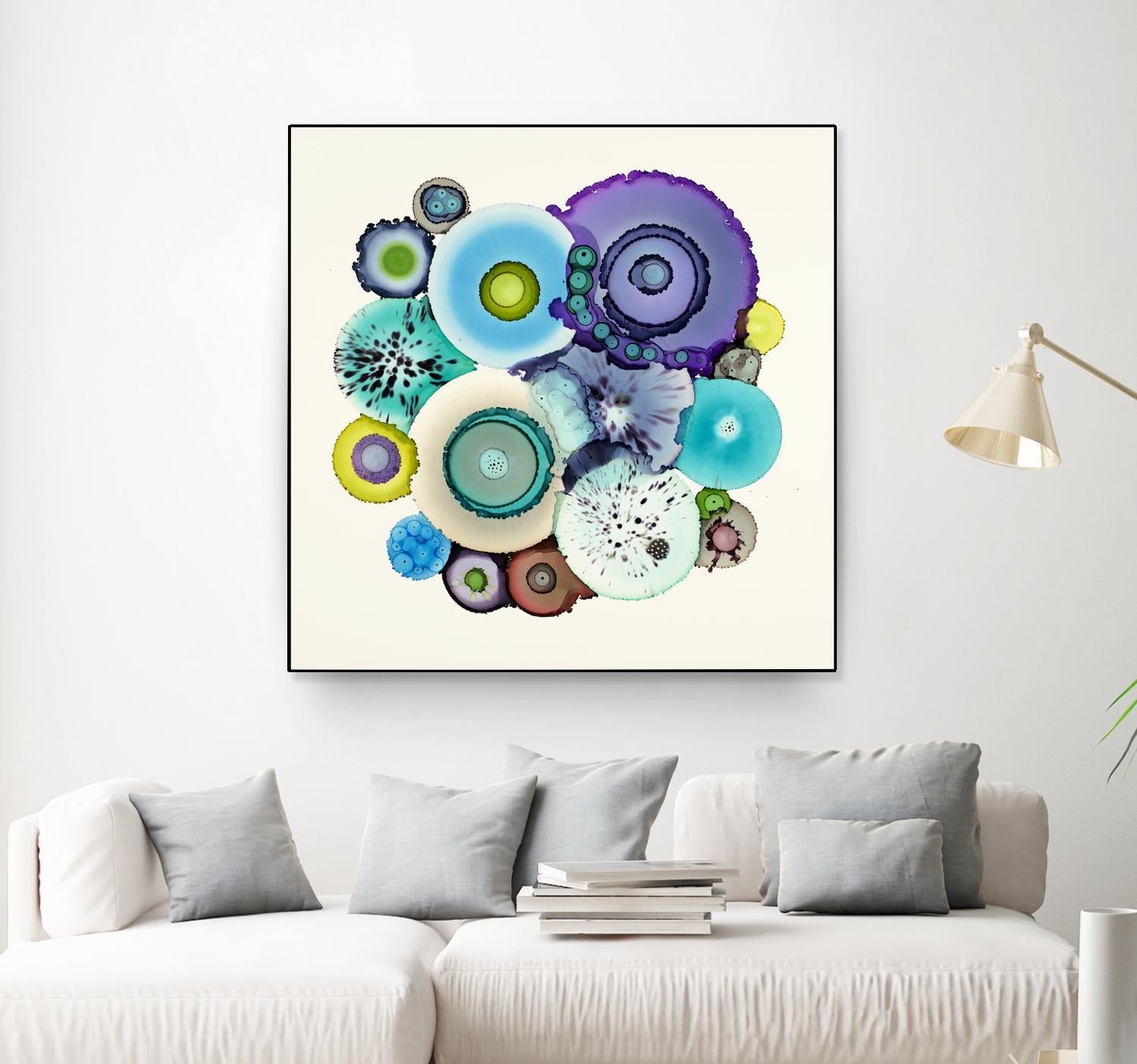 Stuck by Laura Van Horne on GIANT ART - purple abstract