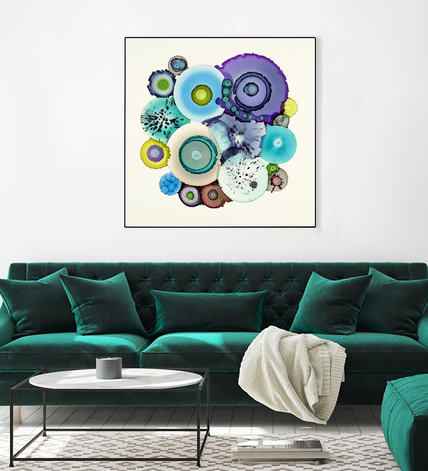 Stuck by Laura Van Horne on GIANT ART - purple abstract