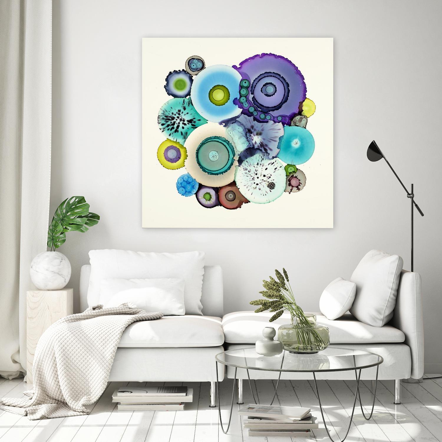 Stuck by Laura Van Horne on GIANT ART - purple abstract