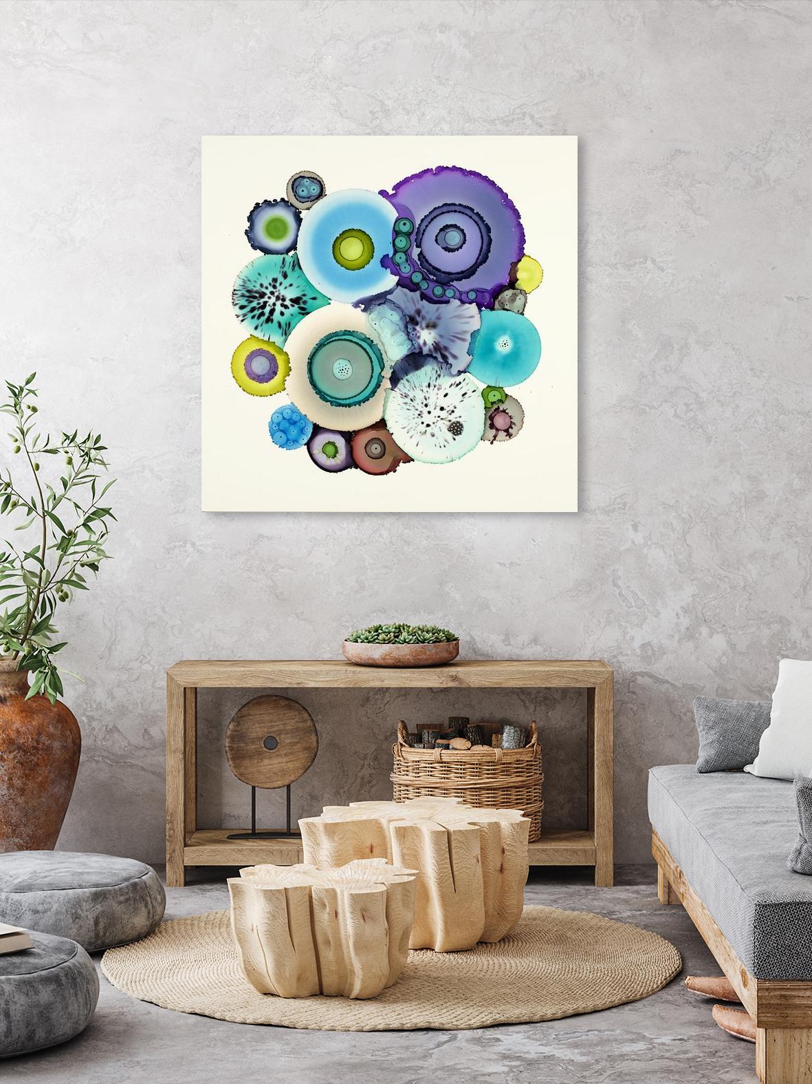 Stuck by Laura Van Horne on GIANT ART - purple abstract