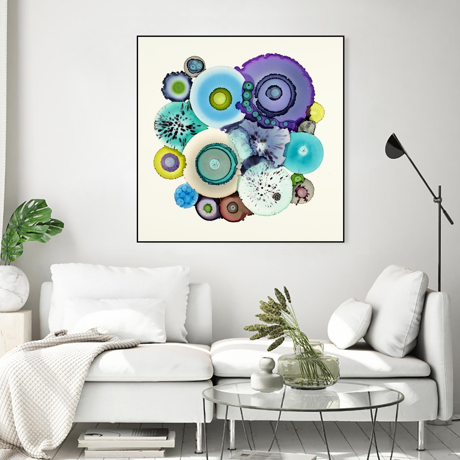 Stuck by Laura Van Horne on GIANT ART - purple abstract