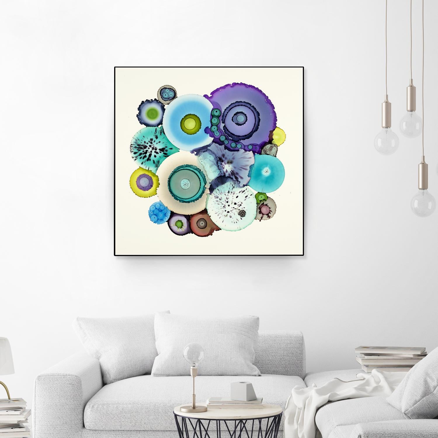 Stuck by Laura Van Horne on GIANT ART - purple abstract
