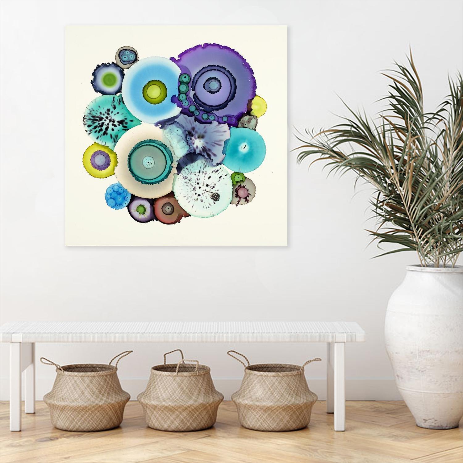 Stuck by Laura Van Horne on GIANT ART - purple abstract