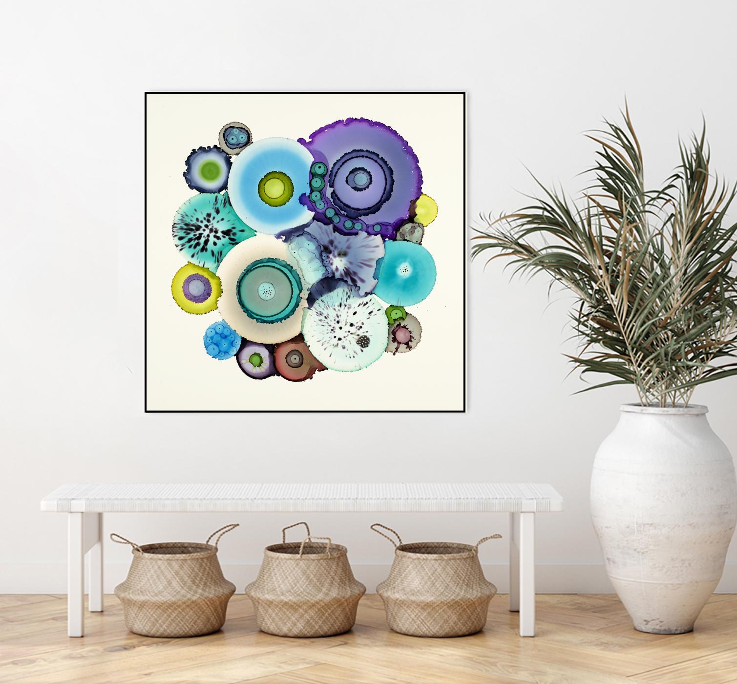 Stuck by Laura Van Horne on GIANT ART - purple abstract