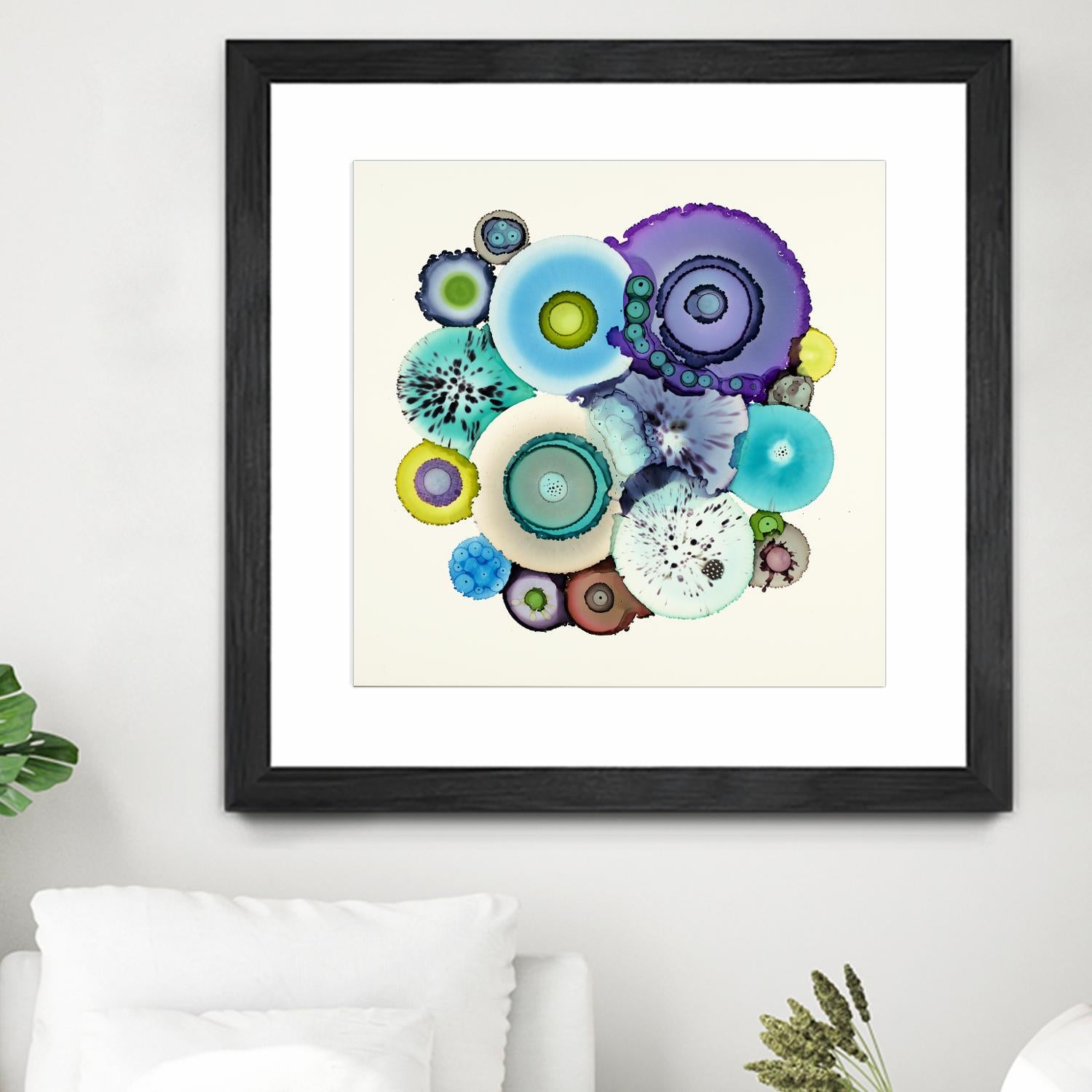 Stuck by Laura Van Horne on GIANT ART - purple abstract