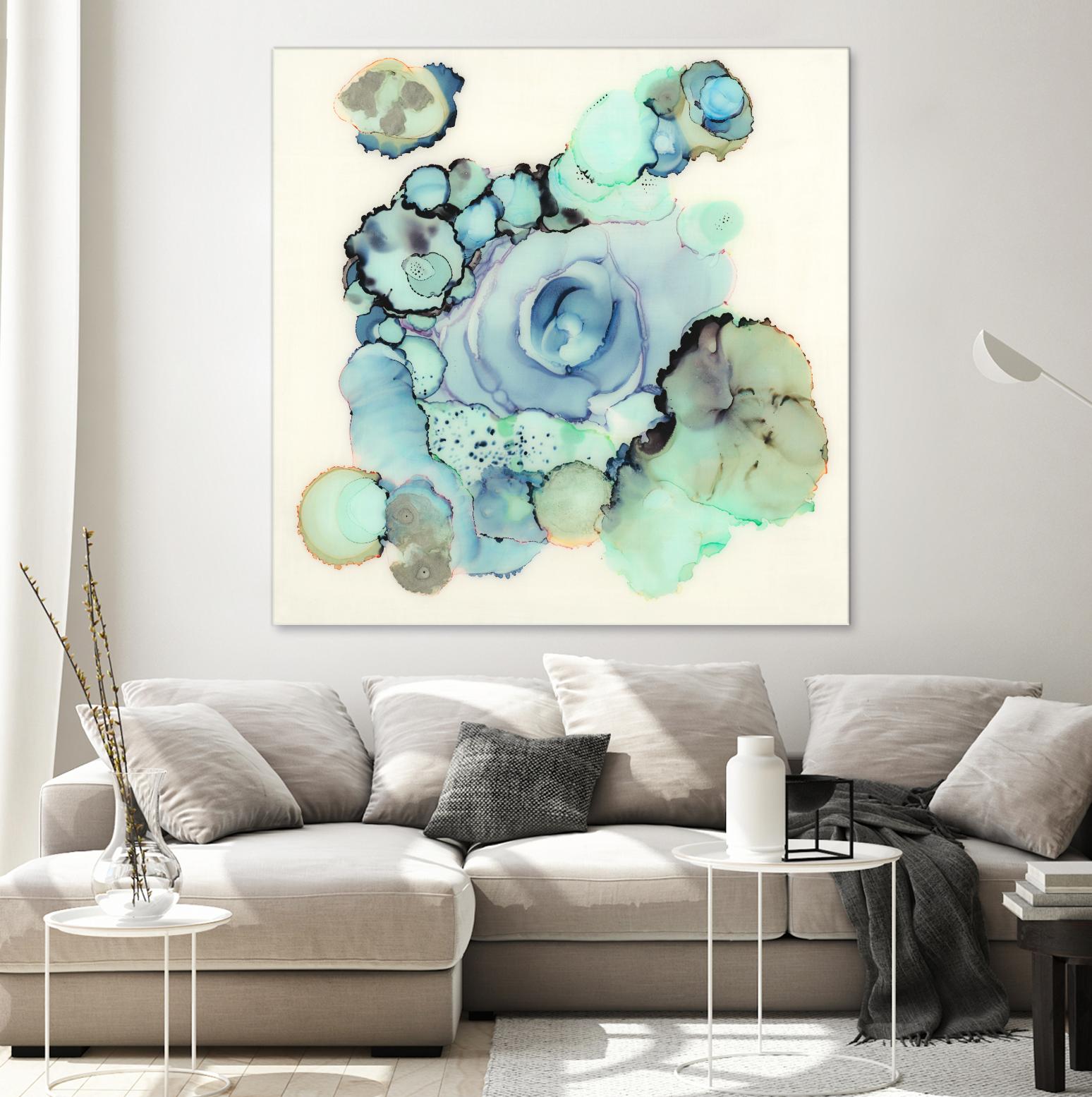 Blue Rose by Laura VanHorne on GIANT ART - blue contemporary