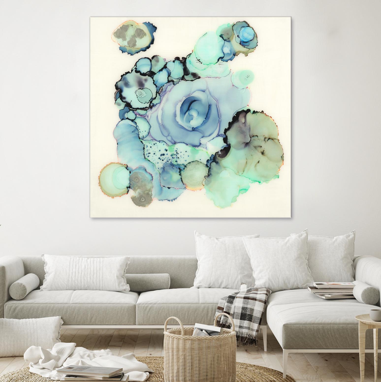 Blue Rose by Laura VanHorne on GIANT ART - blue contemporary