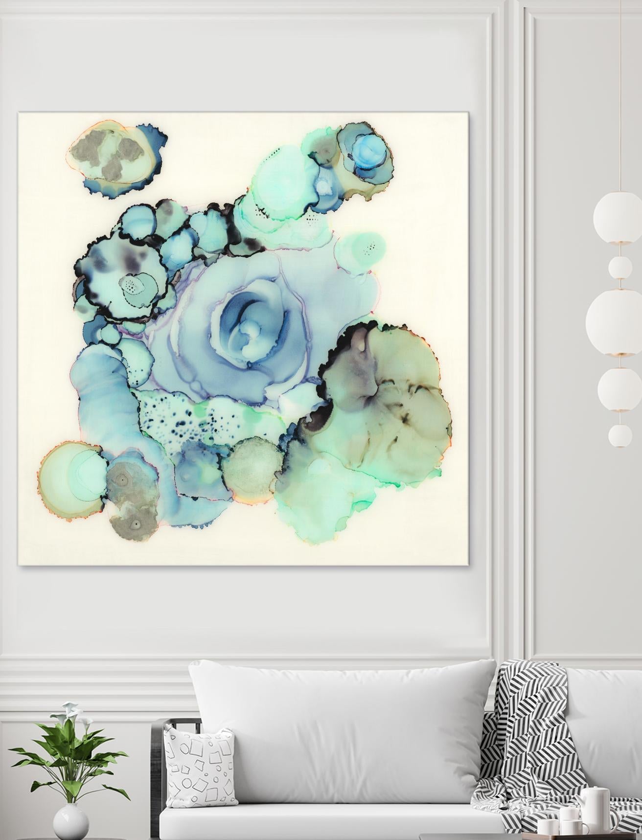 Blue Rose by Laura VanHorne on GIANT ART - blue contemporary