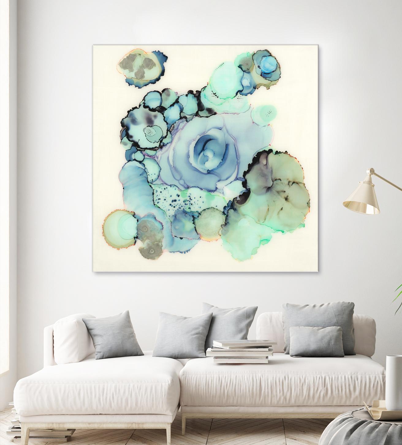 Blue Rose by Laura VanHorne on GIANT ART - blue contemporary