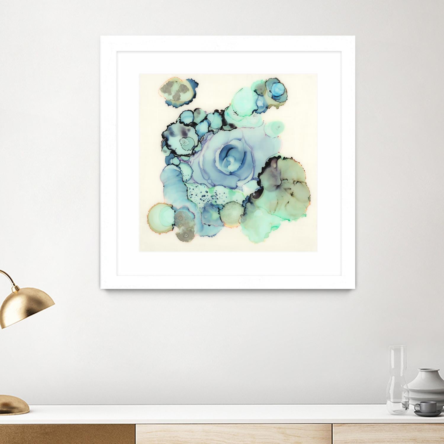 Blue Rose by Laura VanHorne on GIANT ART - blue contemporary