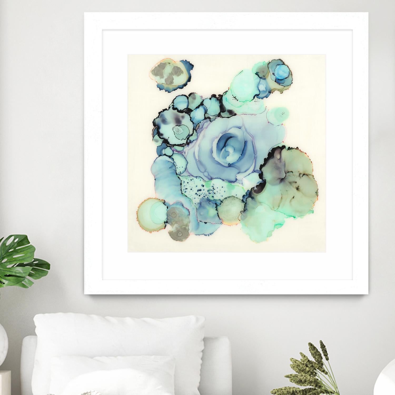 Blue Rose by Laura VanHorne on GIANT ART - blue contemporary