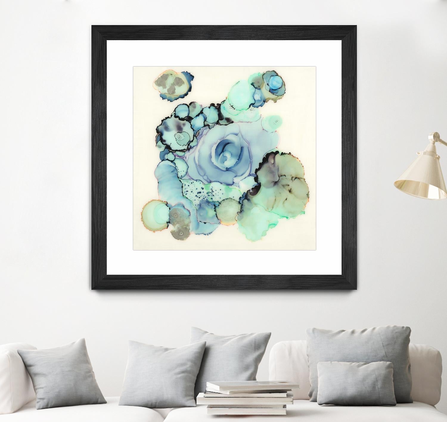 Blue Rose by Laura VanHorne on GIANT ART - blue contemporary