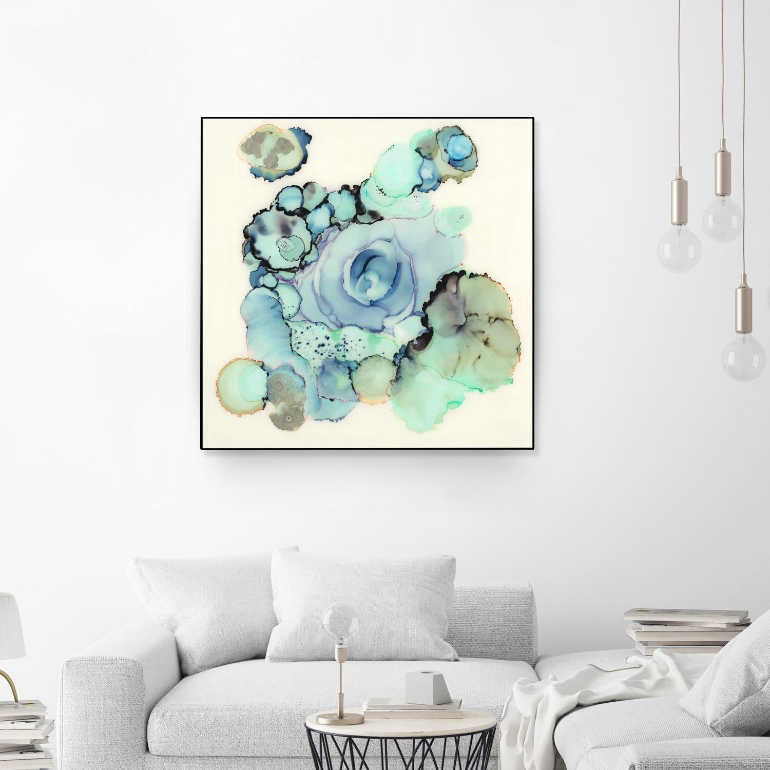 Blue Rose by Laura VanHorne on GIANT ART - blue contemporary
