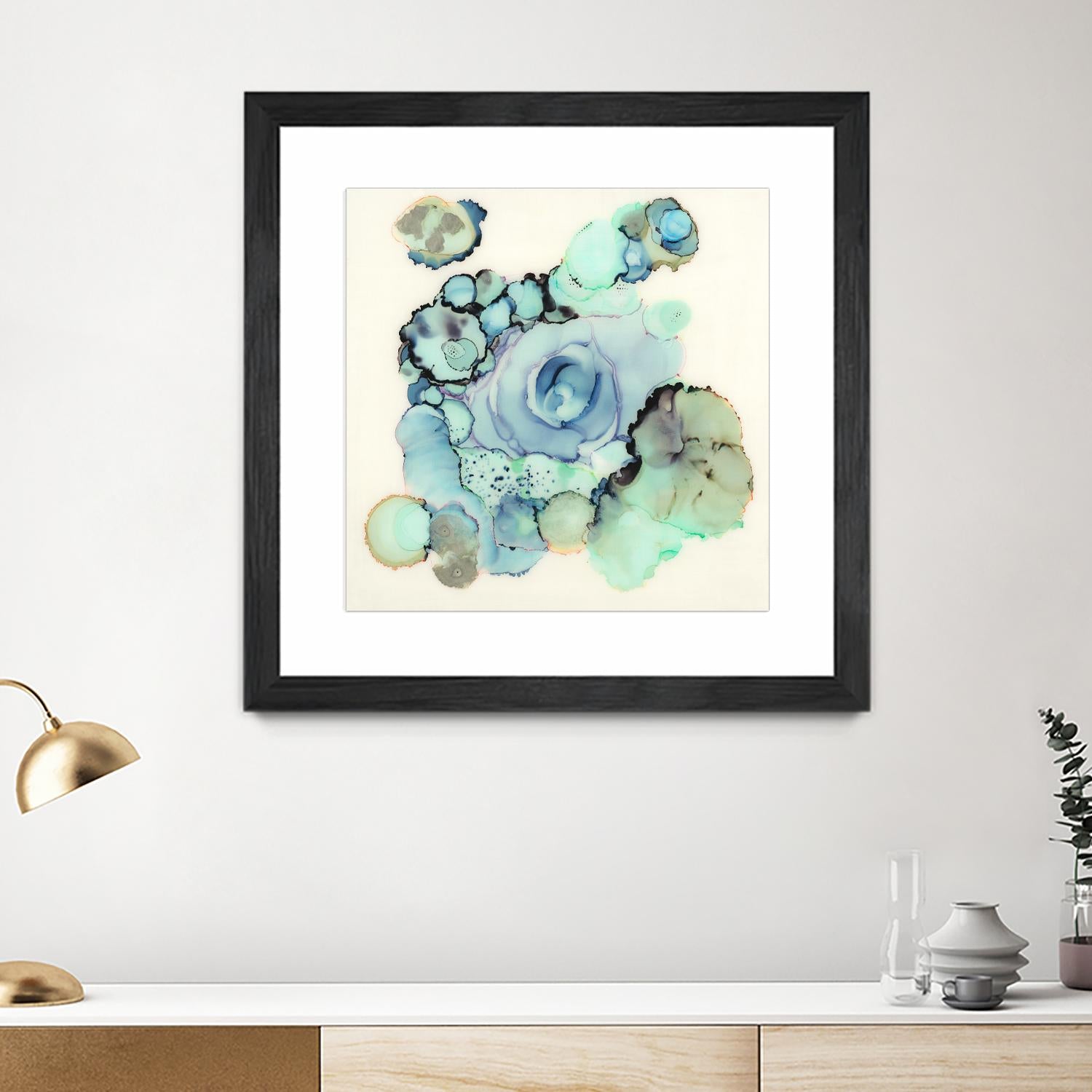 Blue Rose by Laura VanHorne on GIANT ART - blue contemporary