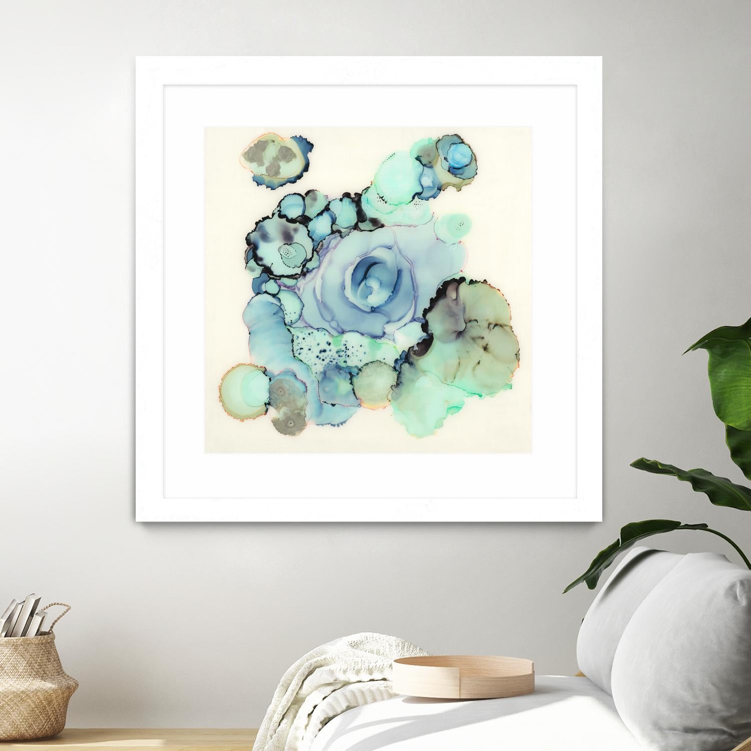 Blue Rose by Laura VanHorne on GIANT ART - blue contemporary