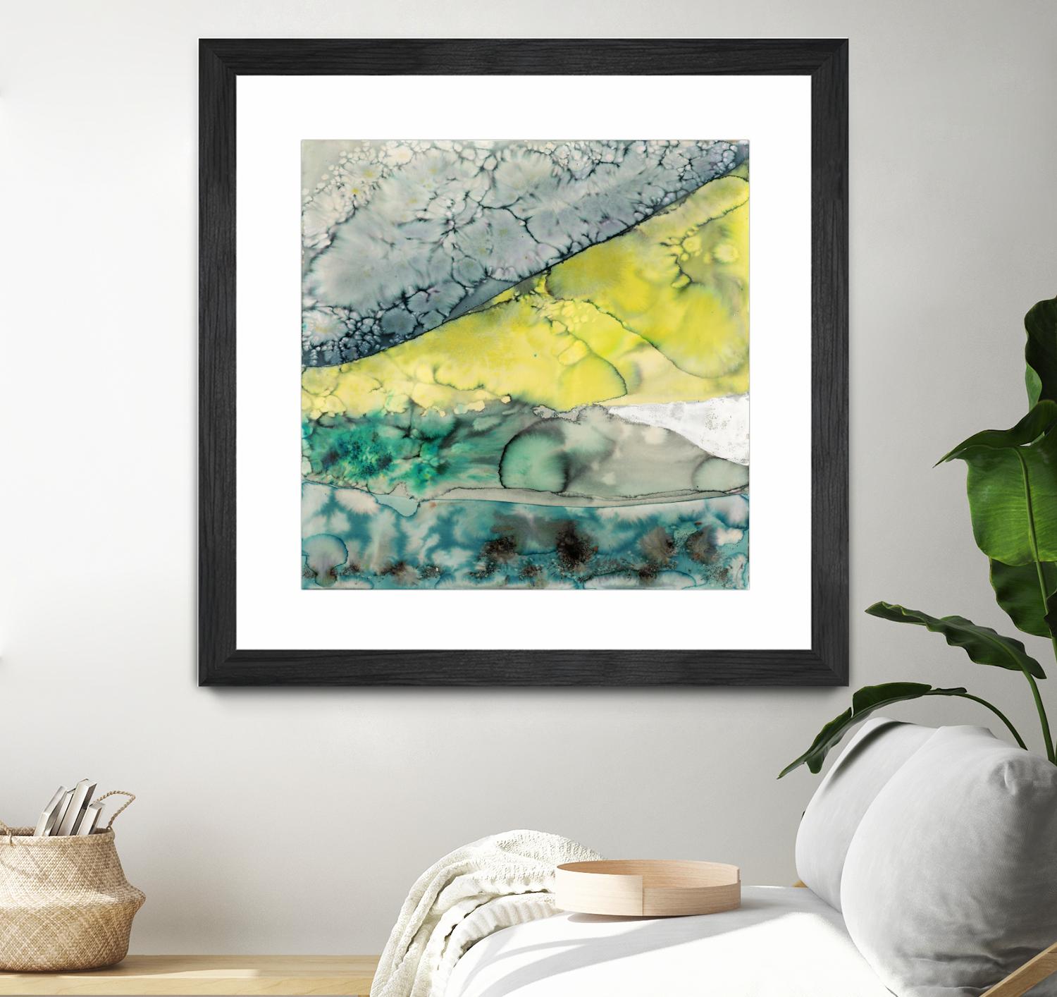Water Hills by Laura VanHorne on GIANT ART - turquoise abstract
