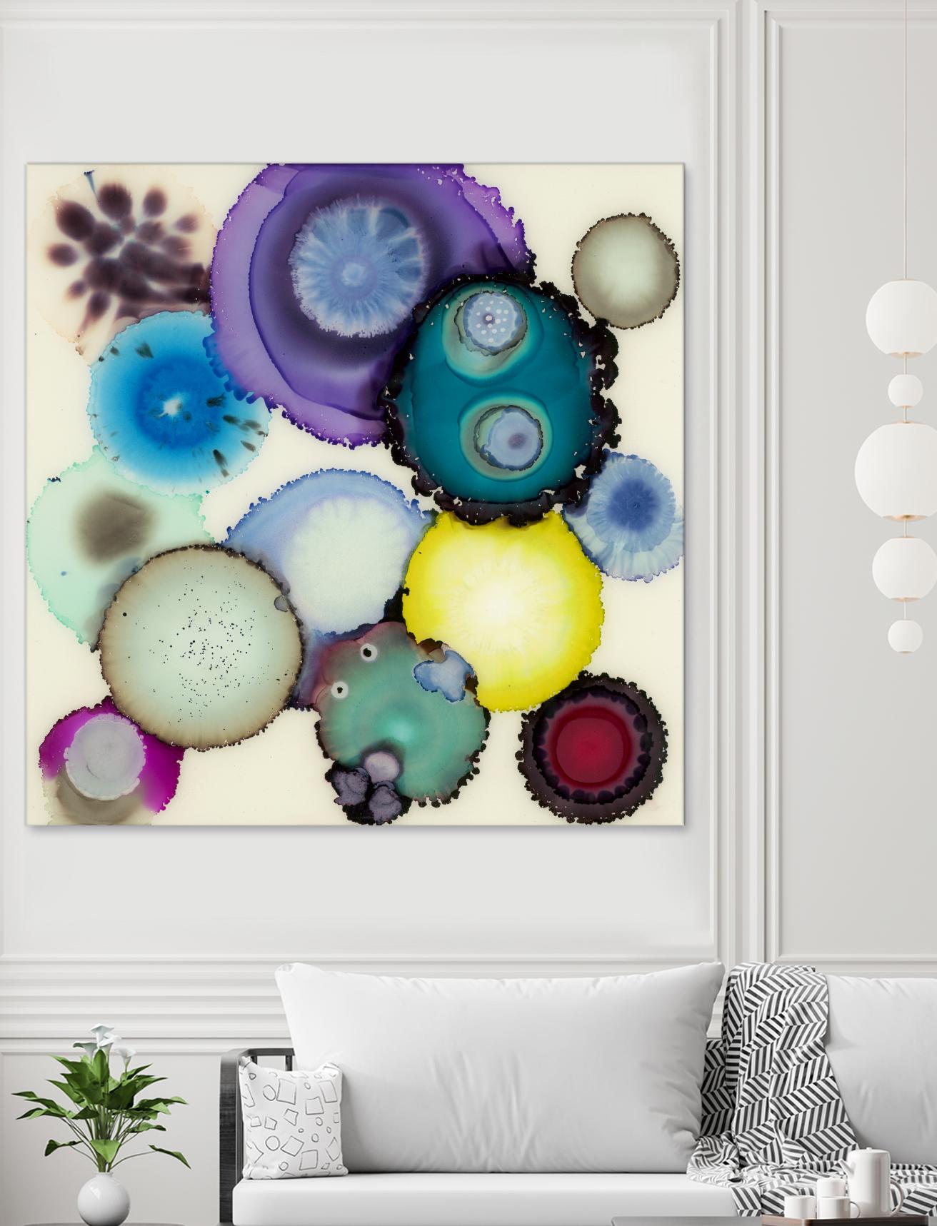 Kaleidoscope II by Laura VanHorne on GIANT ART - blue contemporary