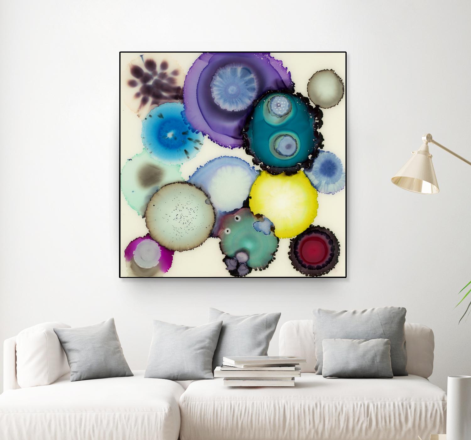 Kaleidoscope II by Laura VanHorne on GIANT ART - blue contemporary