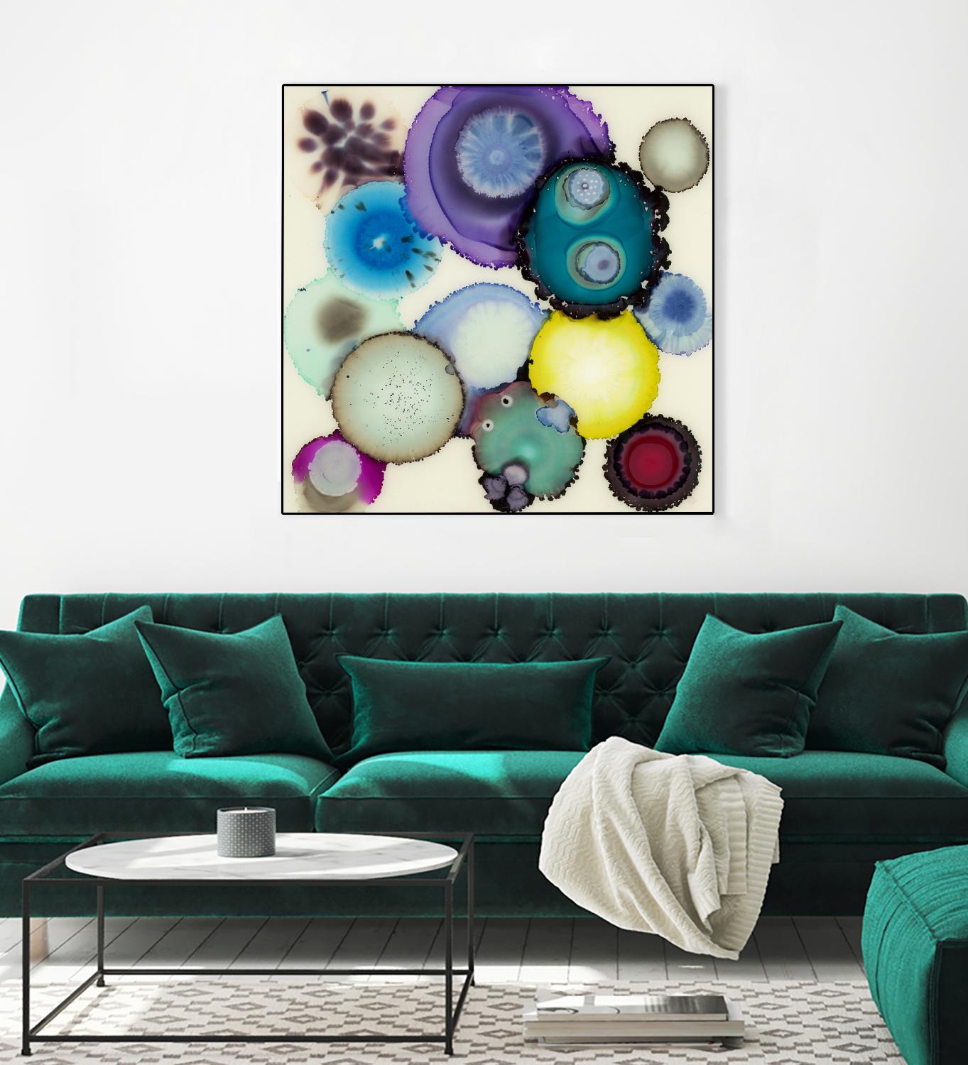 Kaleidoscope II by Laura VanHorne on GIANT ART - blue contemporary