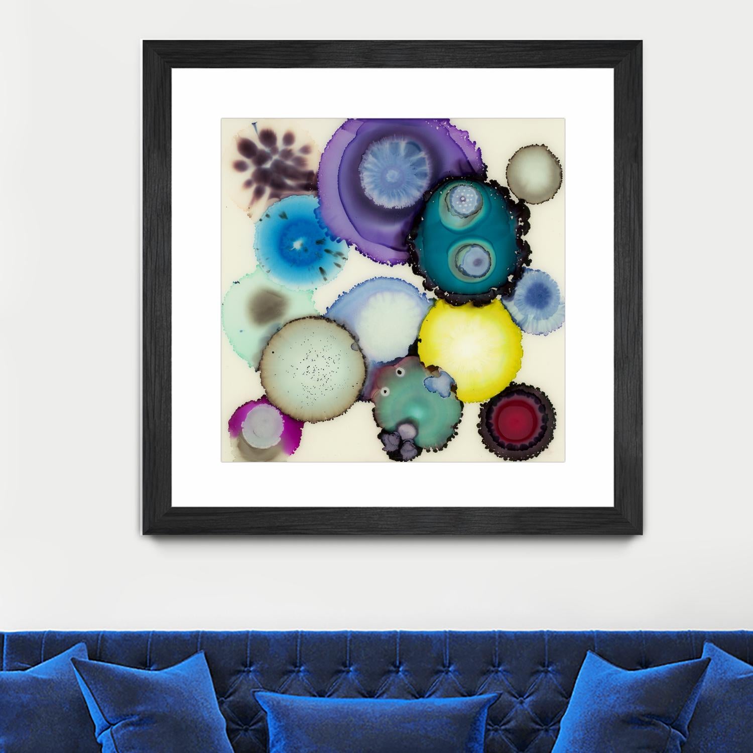 Kaleidoscope II by Laura VanHorne on GIANT ART - blue contemporary