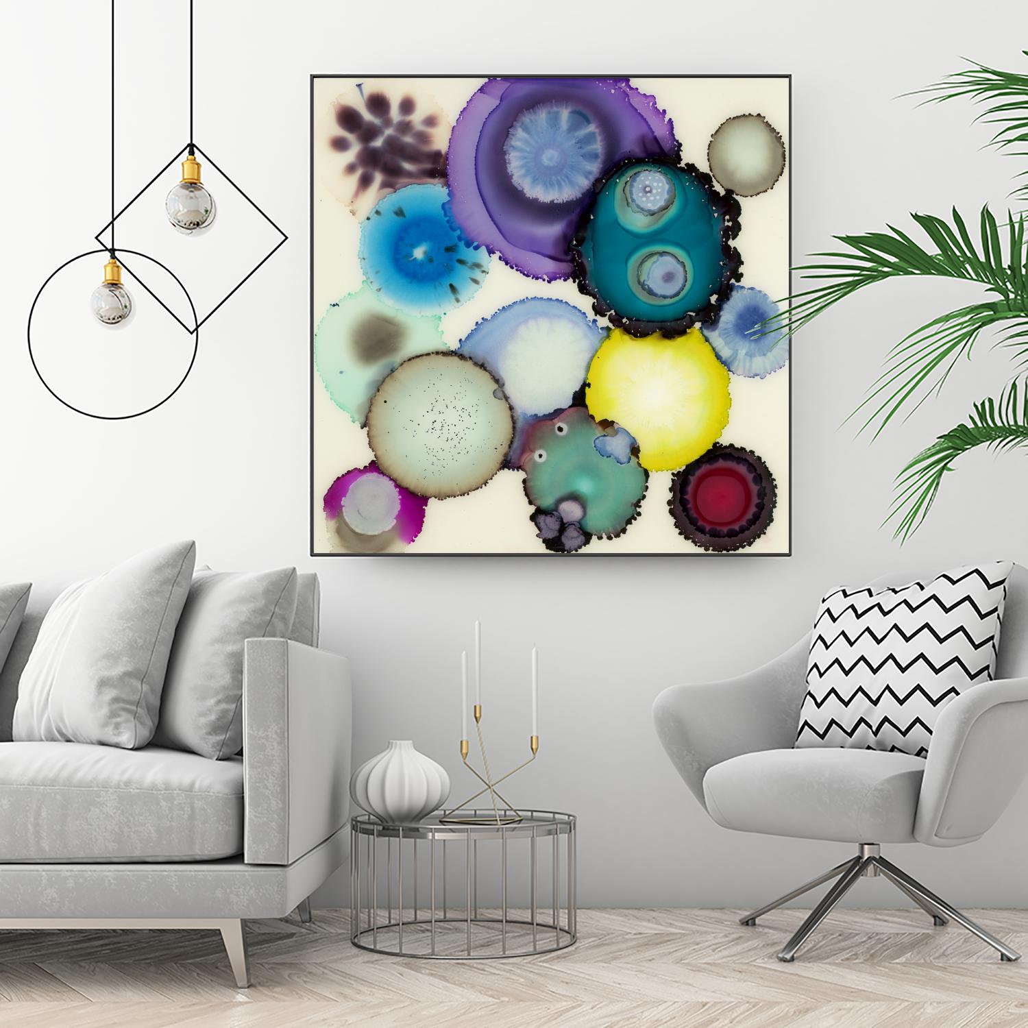 Kaleidoscope II by Laura VanHorne on GIANT ART - blue contemporary