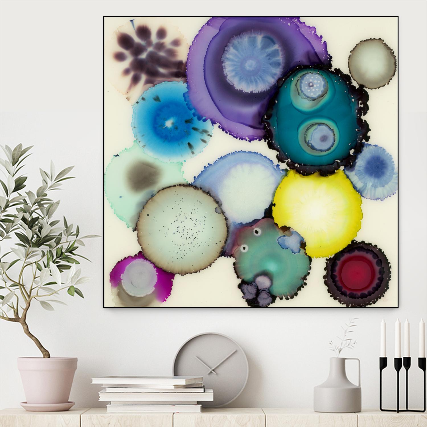 Kaleidoscope II by Laura VanHorne on GIANT ART - blue contemporary