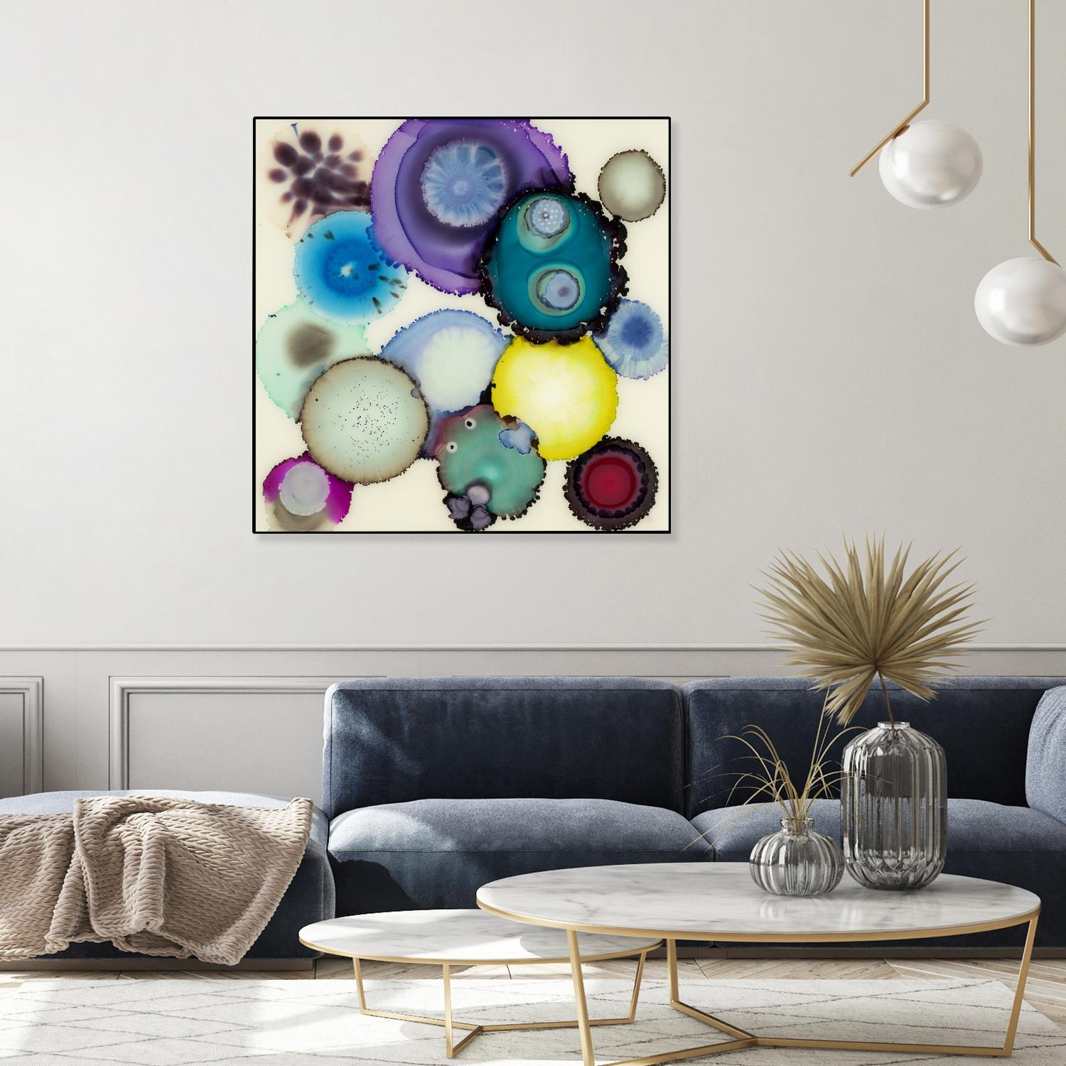 Kaleidoscope II by Laura VanHorne on GIANT ART - blue contemporary